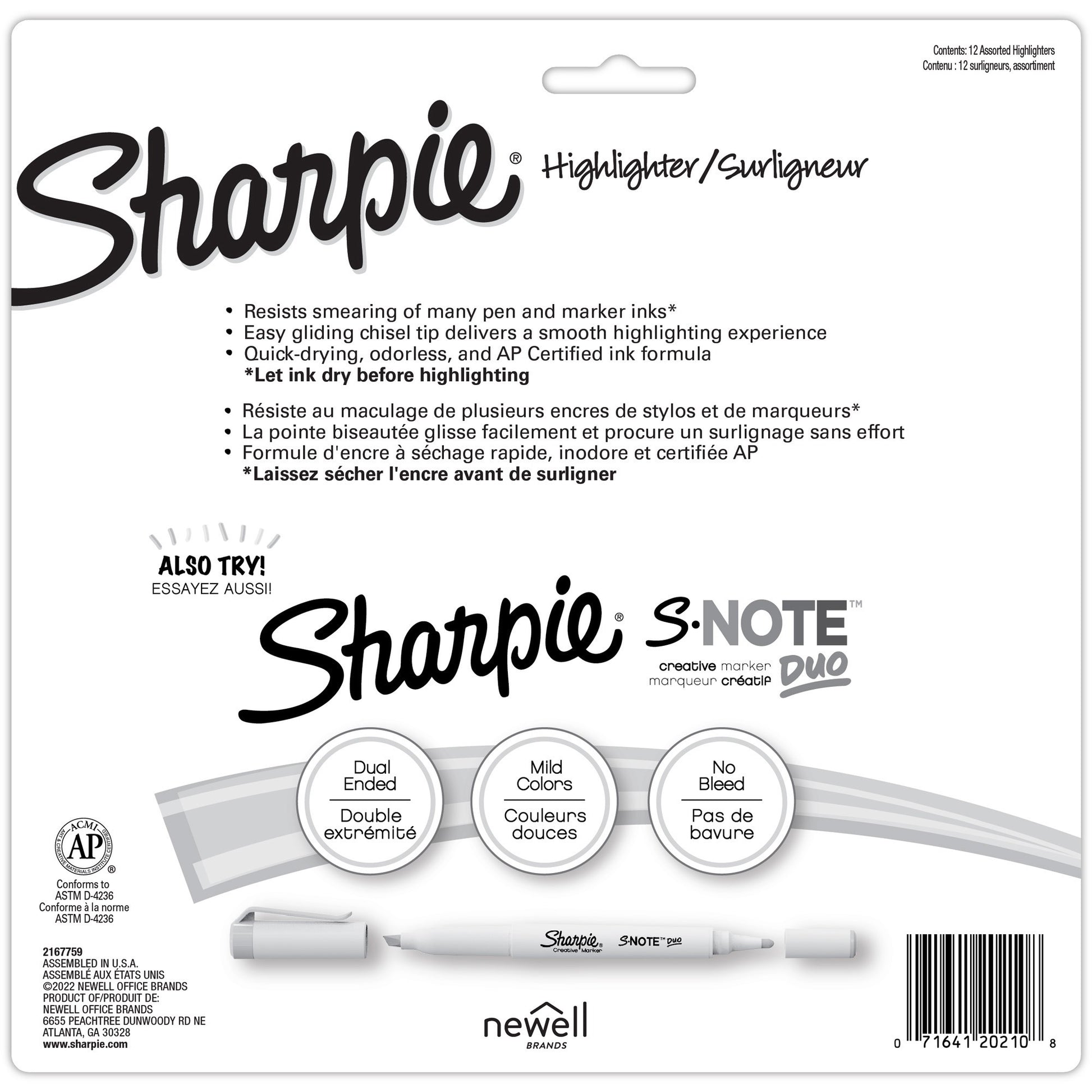 Sharpie SmearGuard Tank Style Highlighters (2157492)
