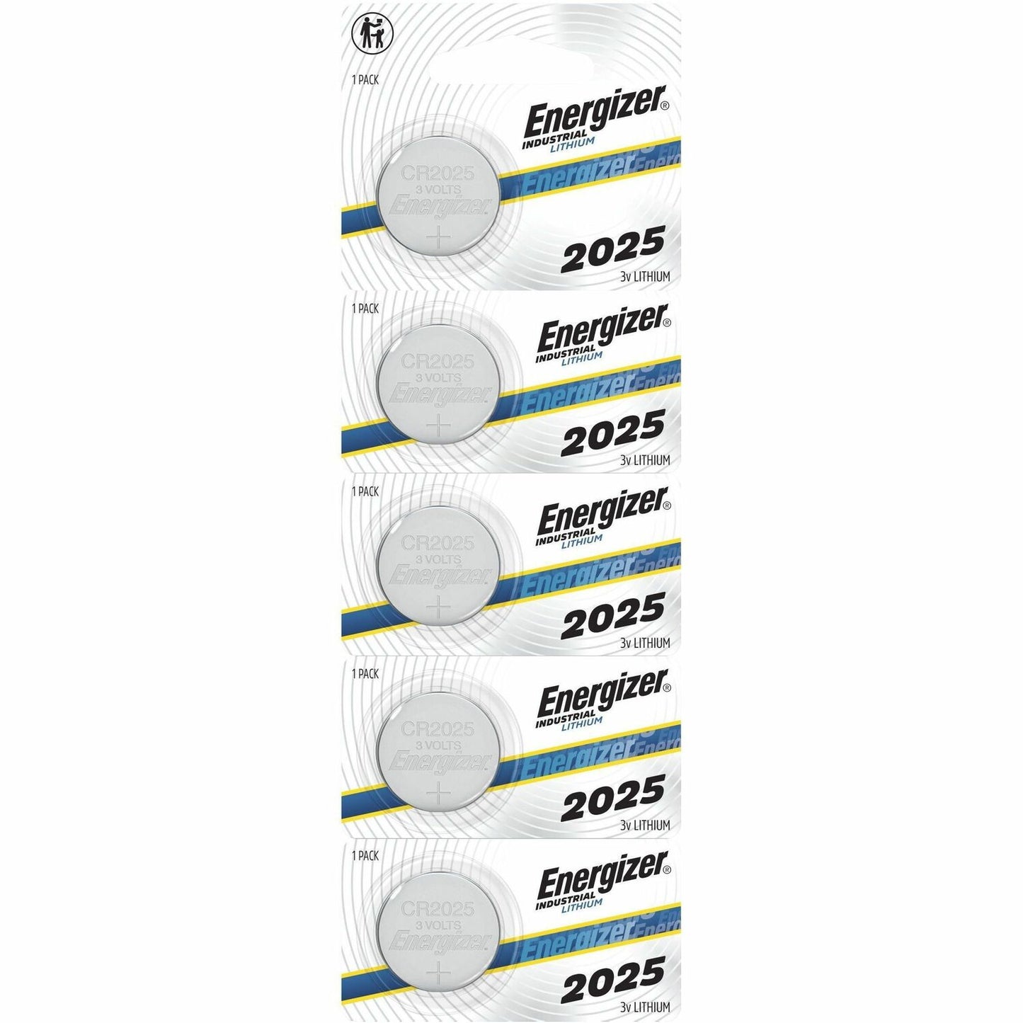 Energizer Industrial 2025 Lithium Batteries, 2025 Energizer Industrial Lithium Batteries, 5 Pack (ECRN2025)