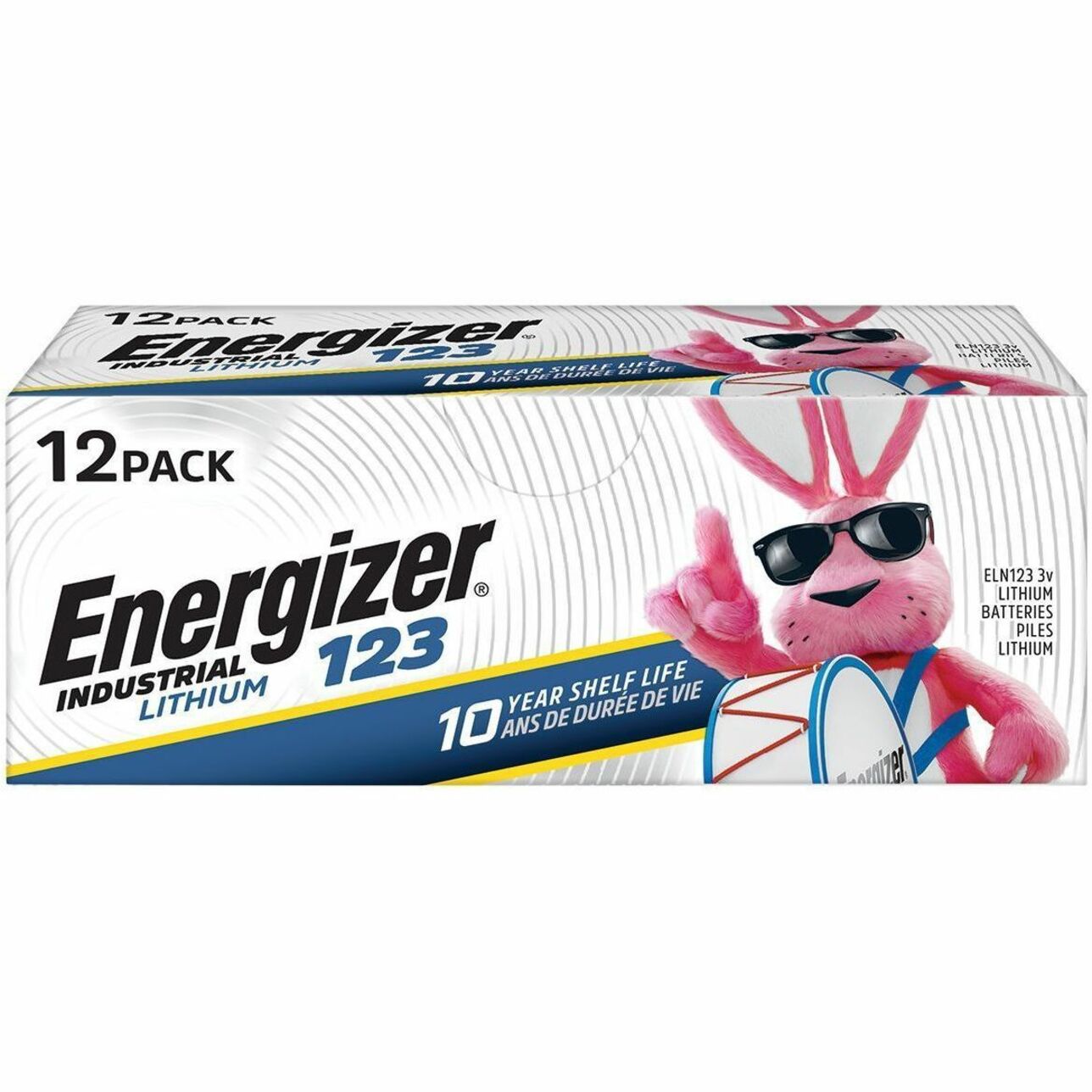 Energizer Industrial 123 Lithium Batteries, 123 Energizer Industrial Lithium Batteries, 12 Pack (ELN12312)