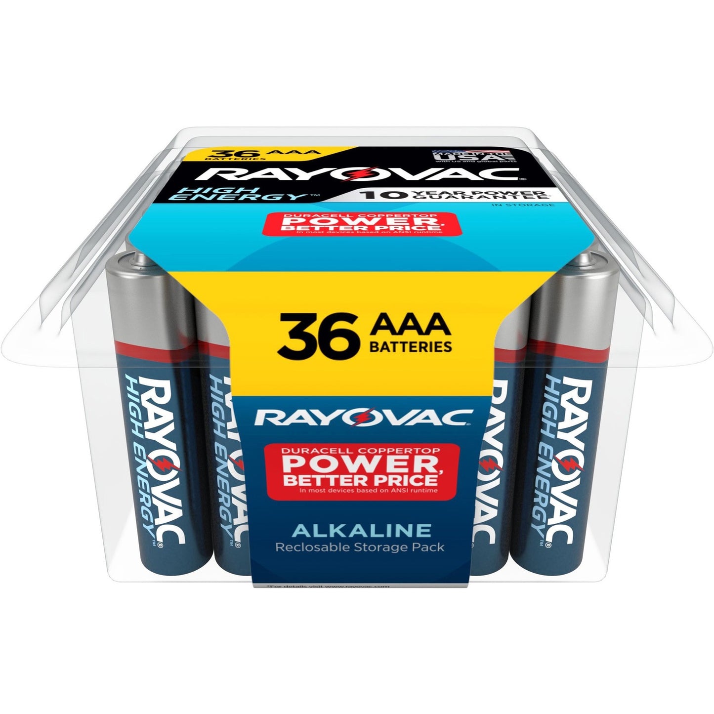 Rayovac High Energy Alkaline AAA Batteries (82436PP)