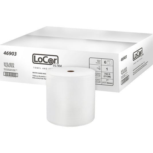 LoCor Paper Ultra Hard Wound Roll Towels (46903)