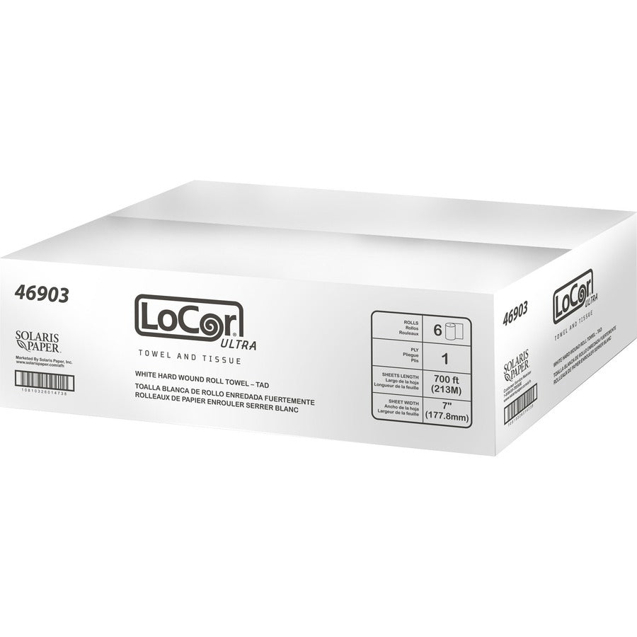 LoCor Paper Ultra Hard Wound Roll Towels (46903)