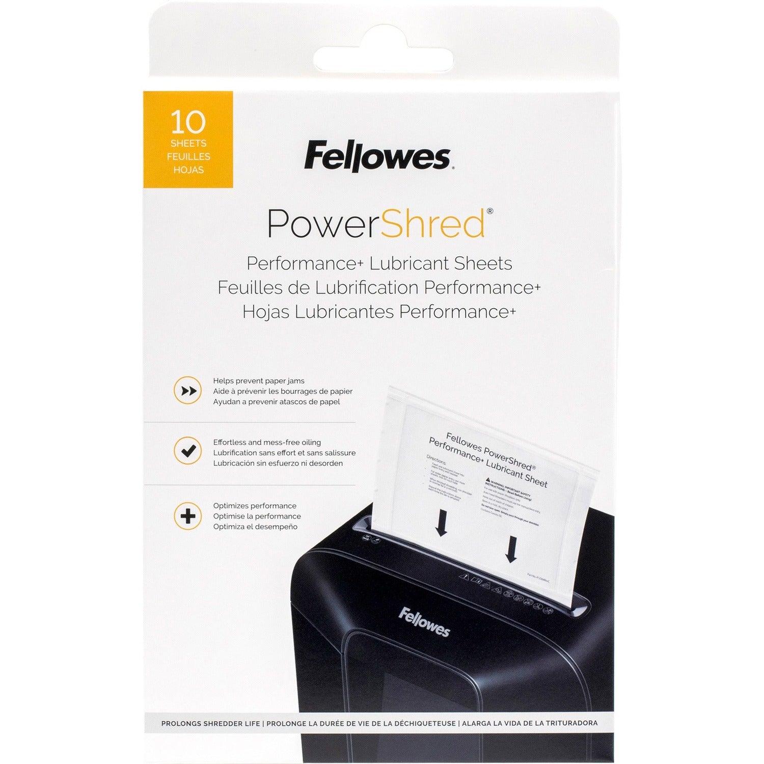 Fellowes Powershred Performance+ Lubricant Sheets (4015501)