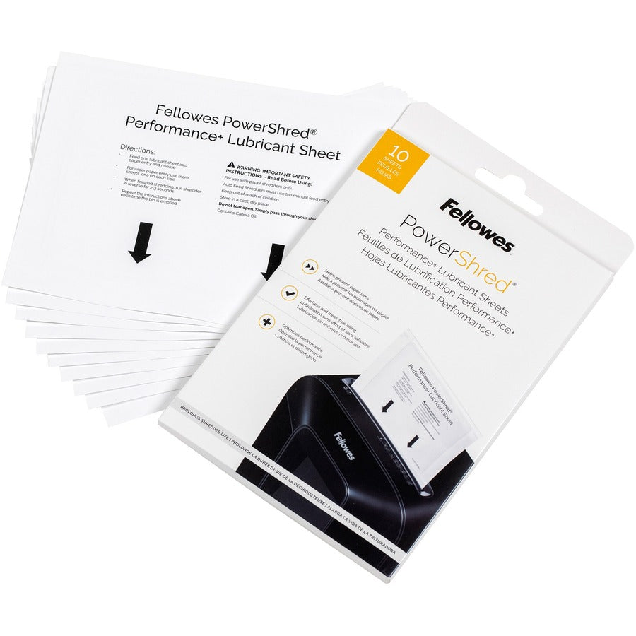 Fellowes Powershred Performance+ Lubricant Sheets (4015501)