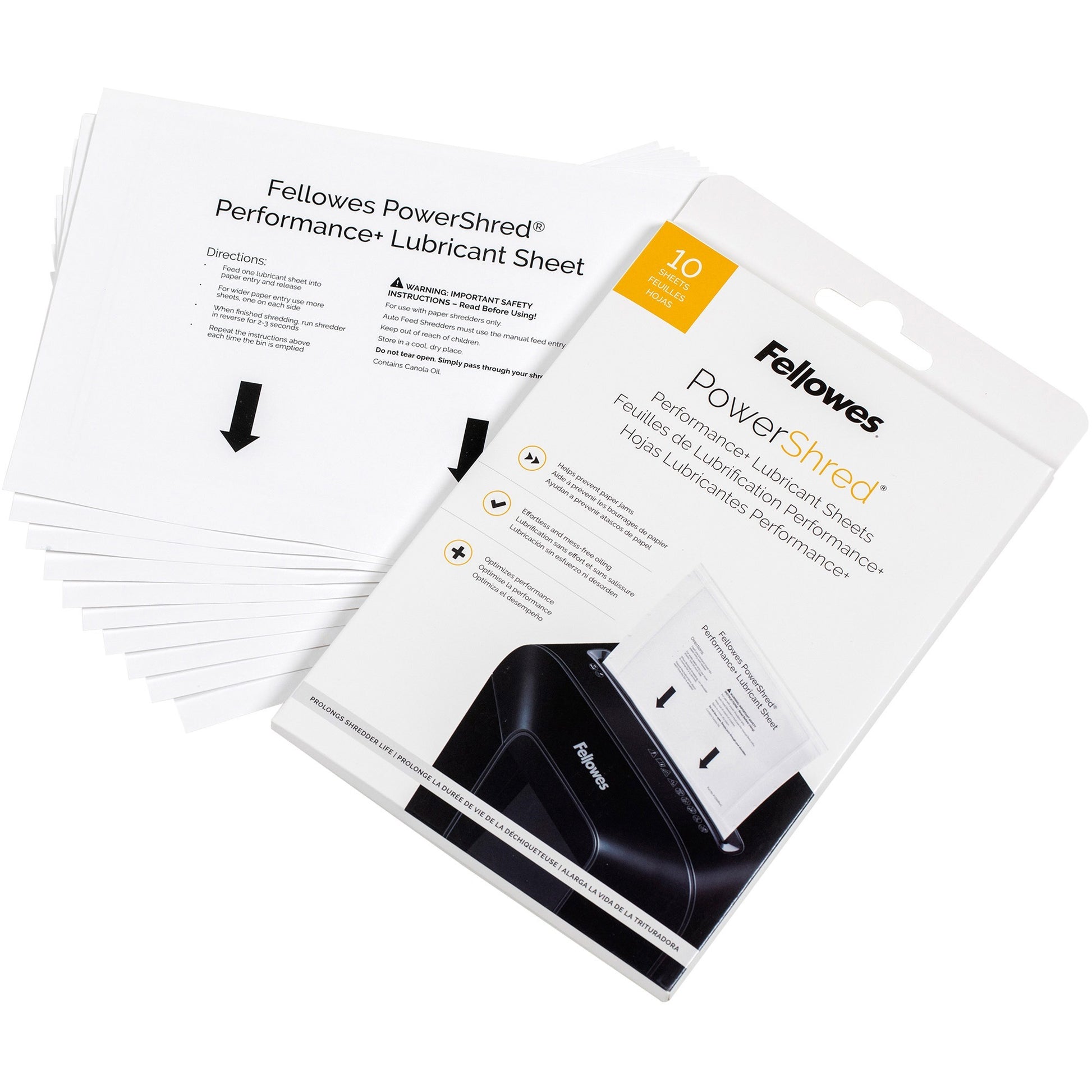 Fellowes Powershred Performance+ Lubricant Sheets (4015501)