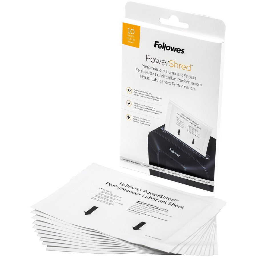 Fellowes Powershred Performance+ Lubricant Sheets (4015501)