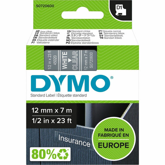 Dymo D1 Self Adhesive Tape Cassette (S0720600)