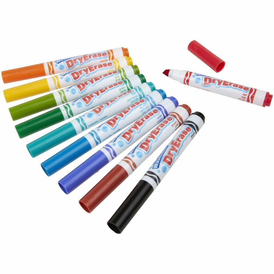 Crayola Washable Dura-Wedge Tip Dry-Erase Markers (587733)