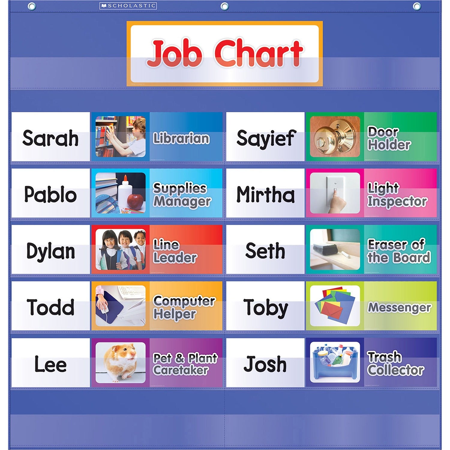 Scholastic Class Jobs Pocket Chart (0545114802)