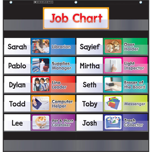 Scholastic Class Jobs Pocket Chart (0545838649)