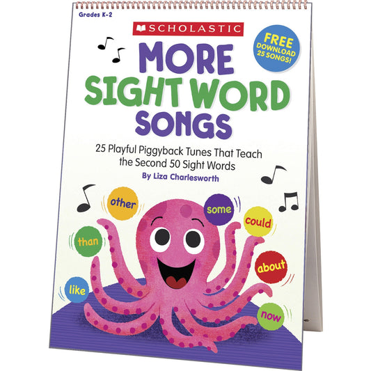 Scholastic K-2 More Sight Words Flip Chart/CD (1338317105)