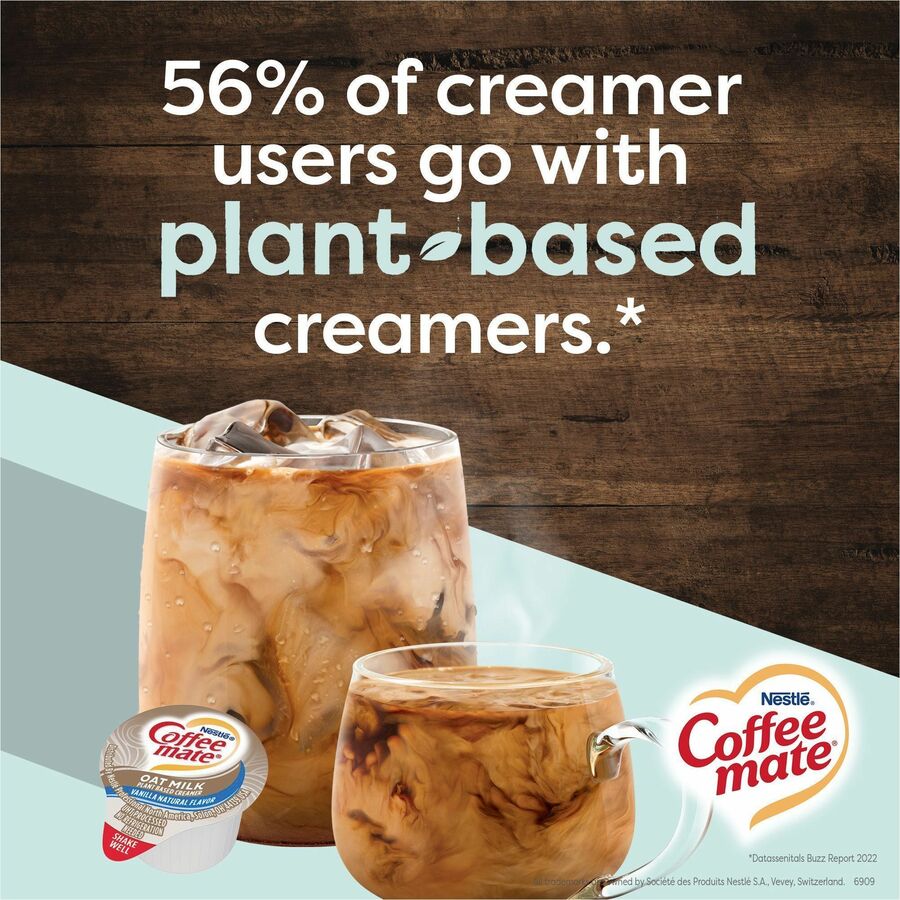 Coffee-mate Coffee mate Oat Milk Vanilla Liquid Creamer Singles (19891CT)