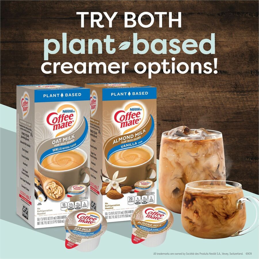 Coffee-mate Coffee mate Oat Milk Vanilla Liquid Creamer Singles (19891CT)