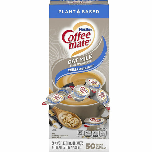 Coffee-mate Coffee mate Oat Milk Vanilla Liquid Creamer Singles (19891)