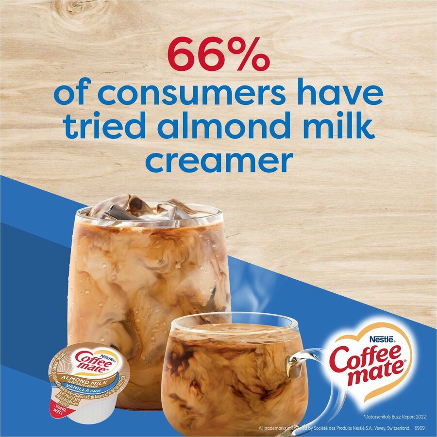 Coffee-mate Coffee mate Almond Milk Vanilla Liquid Creamer Singles (42258CT)