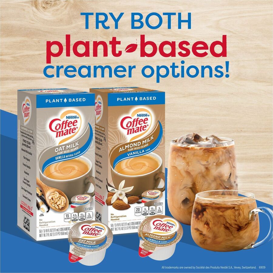 Coffee-mate Coffee mate Almond Milk Vanilla Liquid Creamer Singles (42258CT)