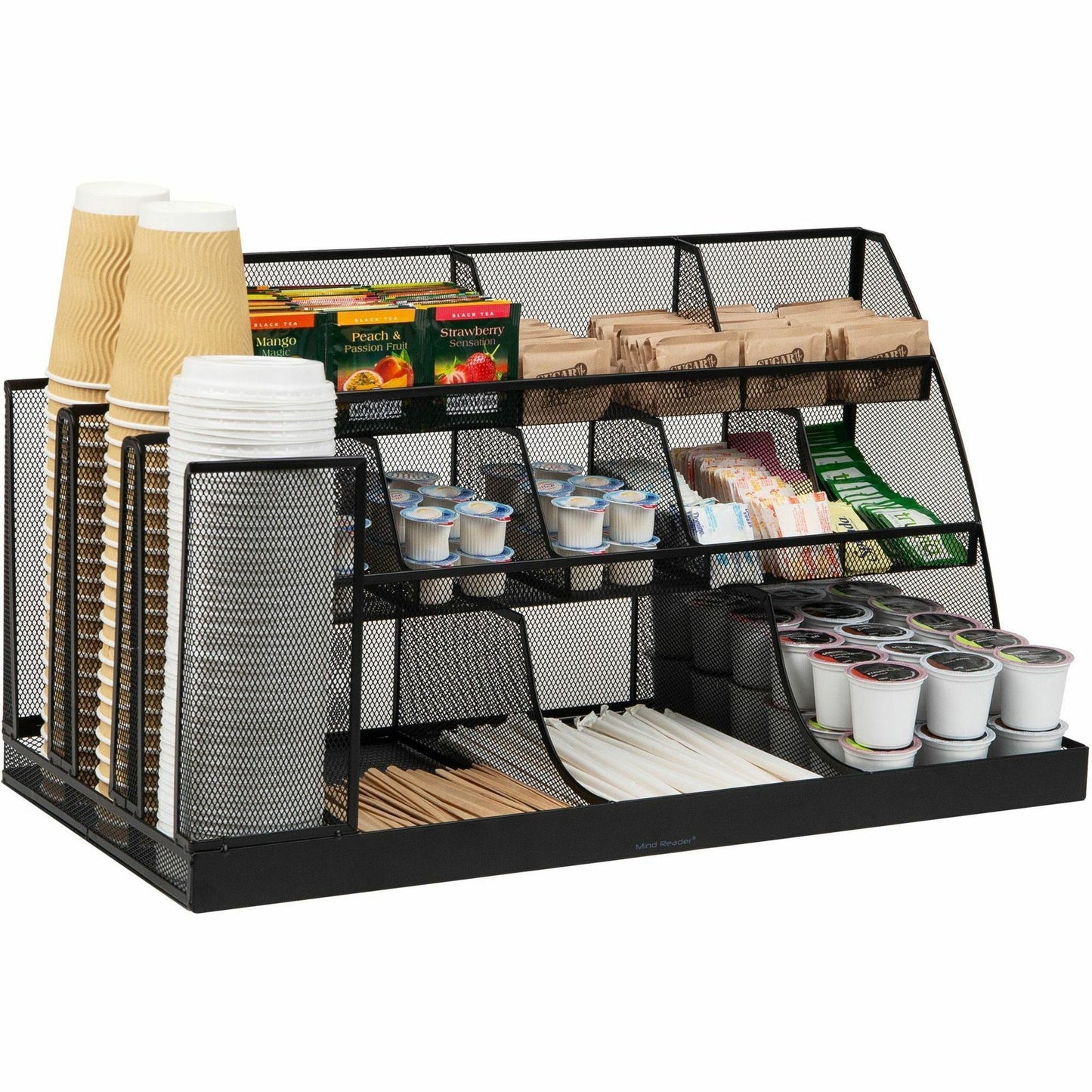 Mind Reader 14-Compartment Coffee/Condiment Organizer (CMG2MESH)