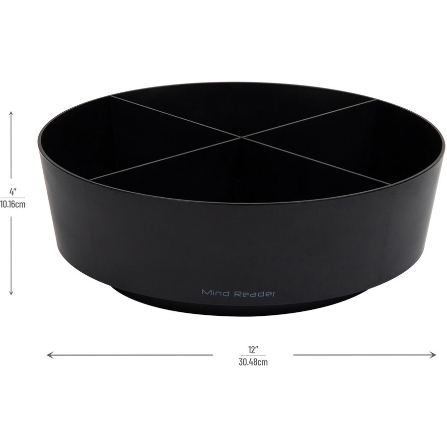 Mind Reader 4-Compartment Snack Carousel Organizer (LAZSNACK)