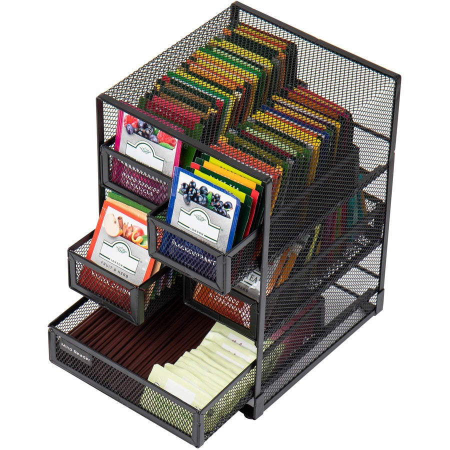 Mind Reader Network 5-Compartment Tea Bag Organizer (MMTDR5)