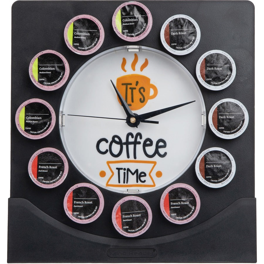 Mind Reader Anchor Coffee Pod Holder with Clock (PODCLOCK)