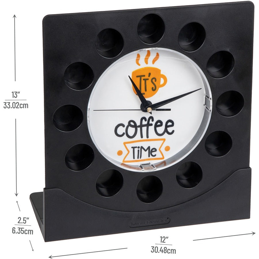 Mind Reader Anchor Coffee Pod Holder with Clock (PODCLOCK)