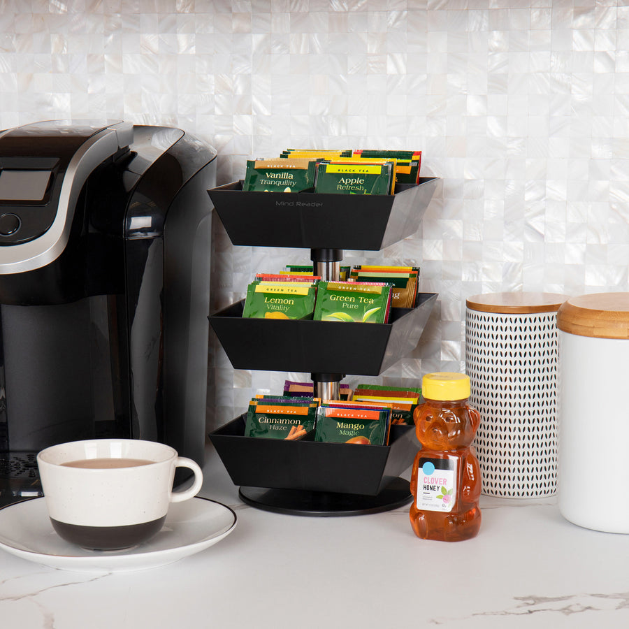 Mind Reader Anchor 12-Compartment Tea Carousel (TEASWIV3T)