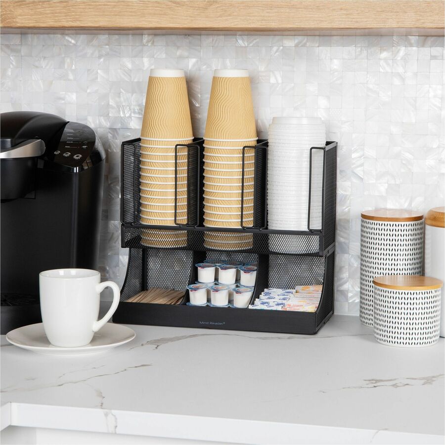 Mind Reader 6-Compartment Coffee Condiment Organizer (UPMESH)