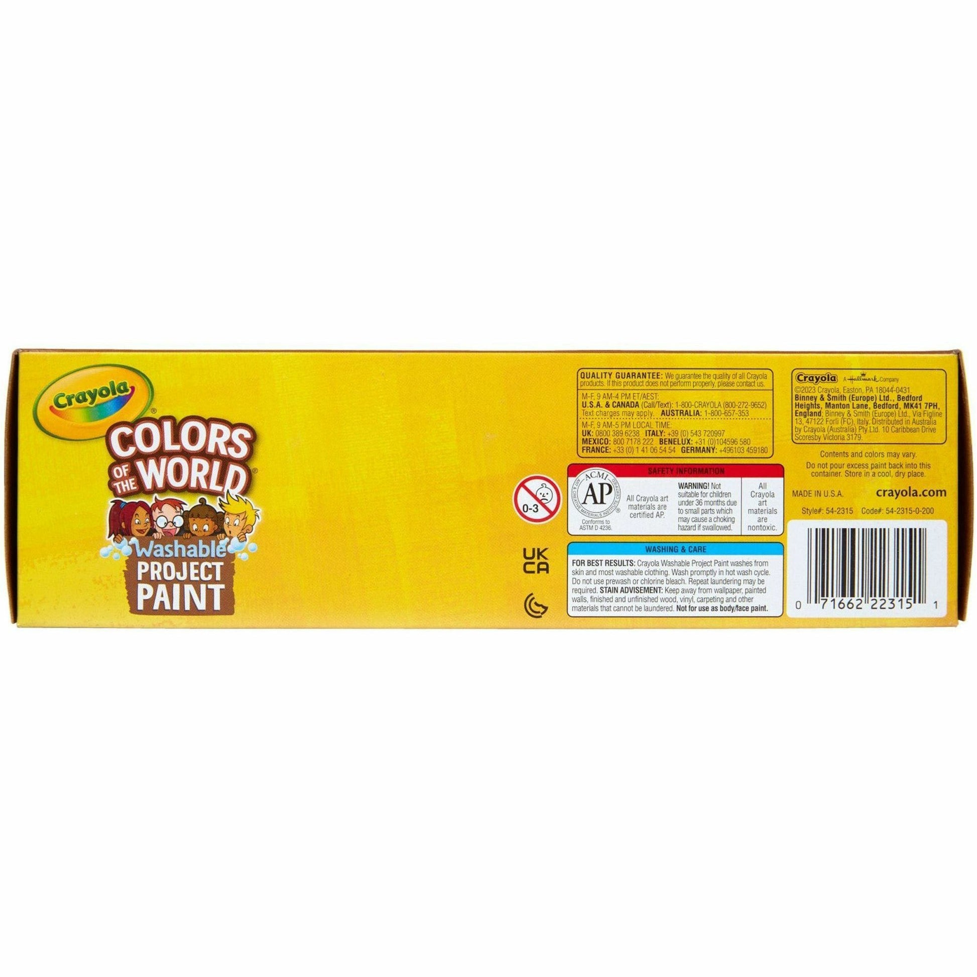 Crayola Colors of the World Washable Kids Paint (542315)