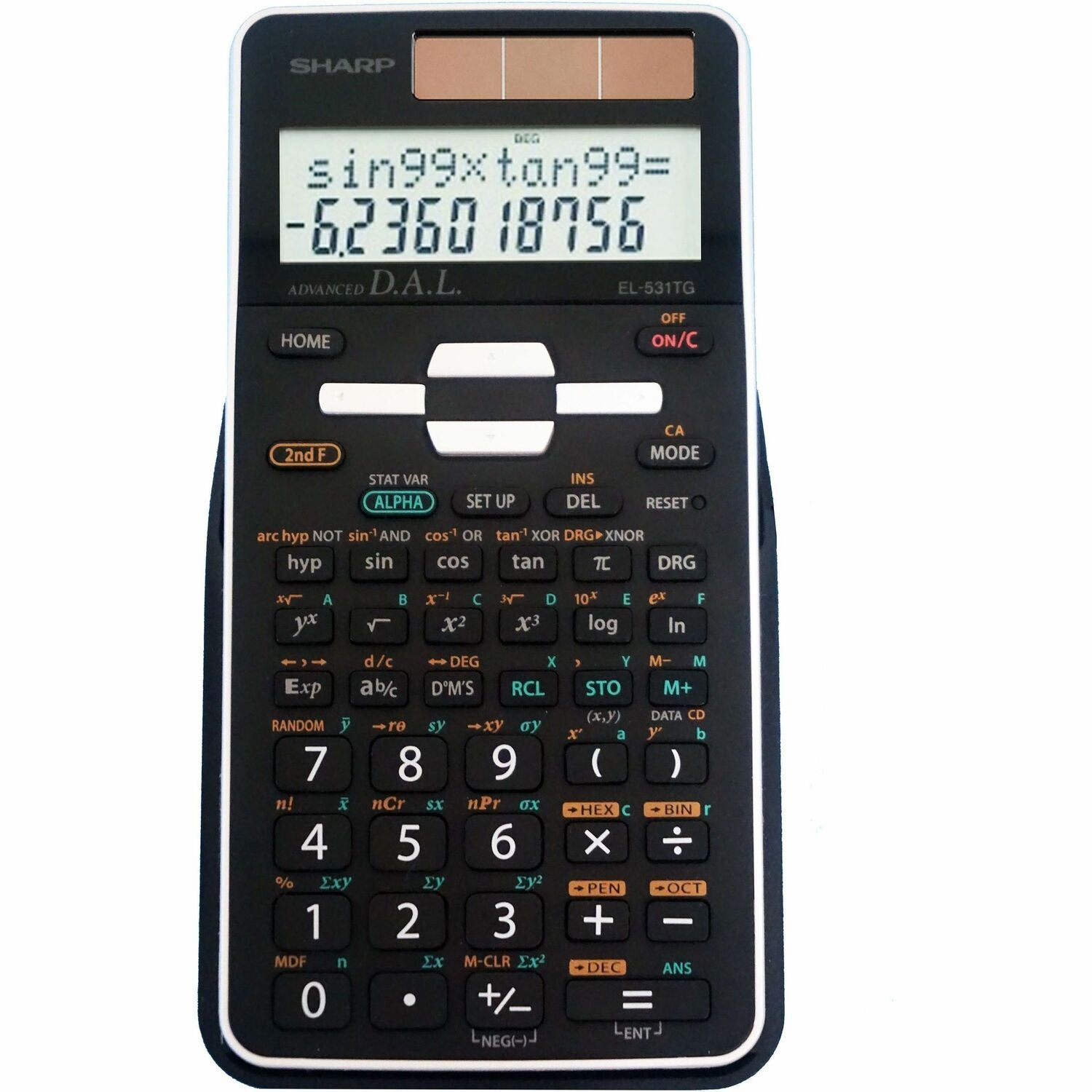 Sharp Scientific Calculator with 2-line Display (EL531TGBBW)