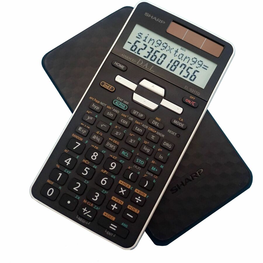 Sharp Scientific Calculator with 2-line Display (EL531TGBBW)