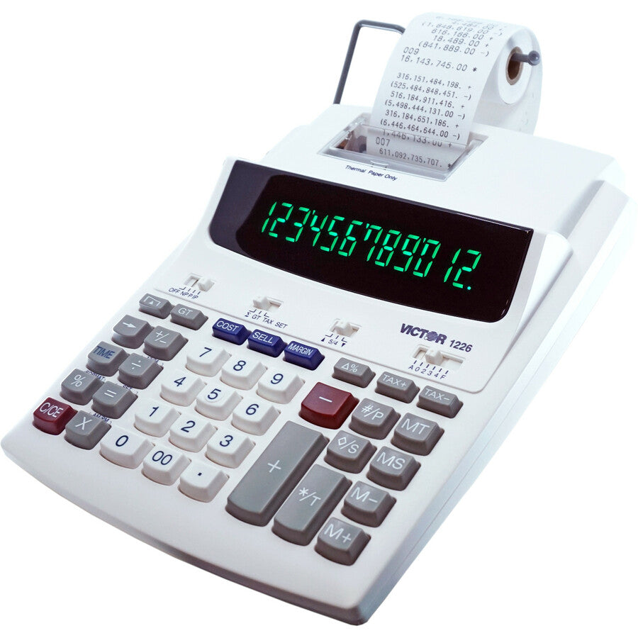 Victor 12-Digit Thermal Printing Calculator (1226)