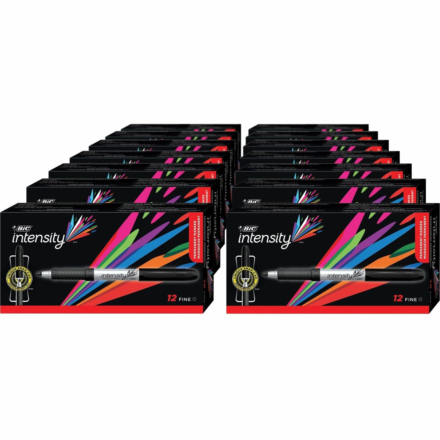 BIC Mark-it Fine Point Permanent Markers (GPM11BKCT)