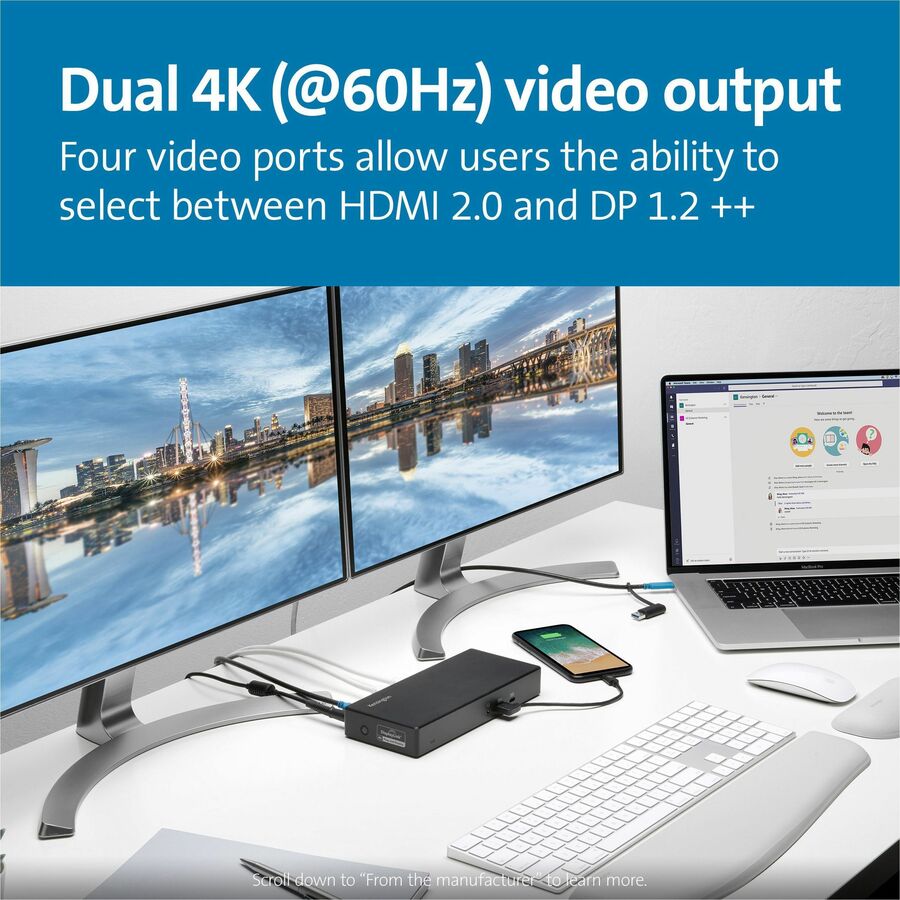 Kensington SD4780p USB 4K Hybrid Docking Station (33620)