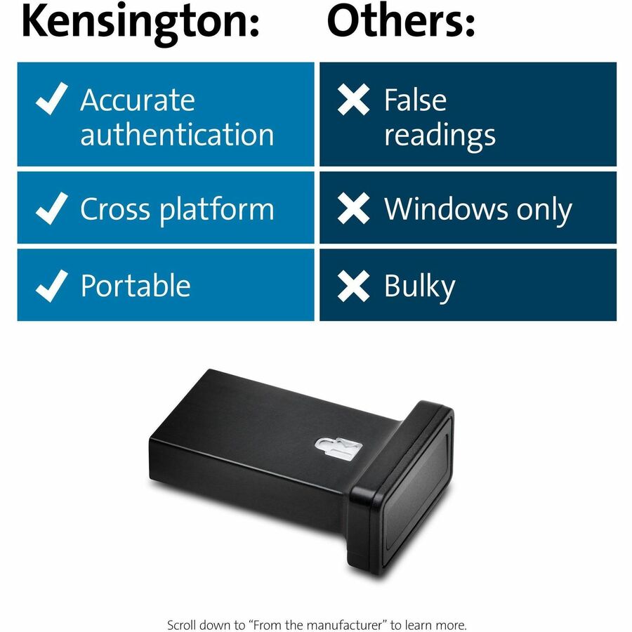 Kensington VeriMark Guard Fingerprint Security Key (64708)