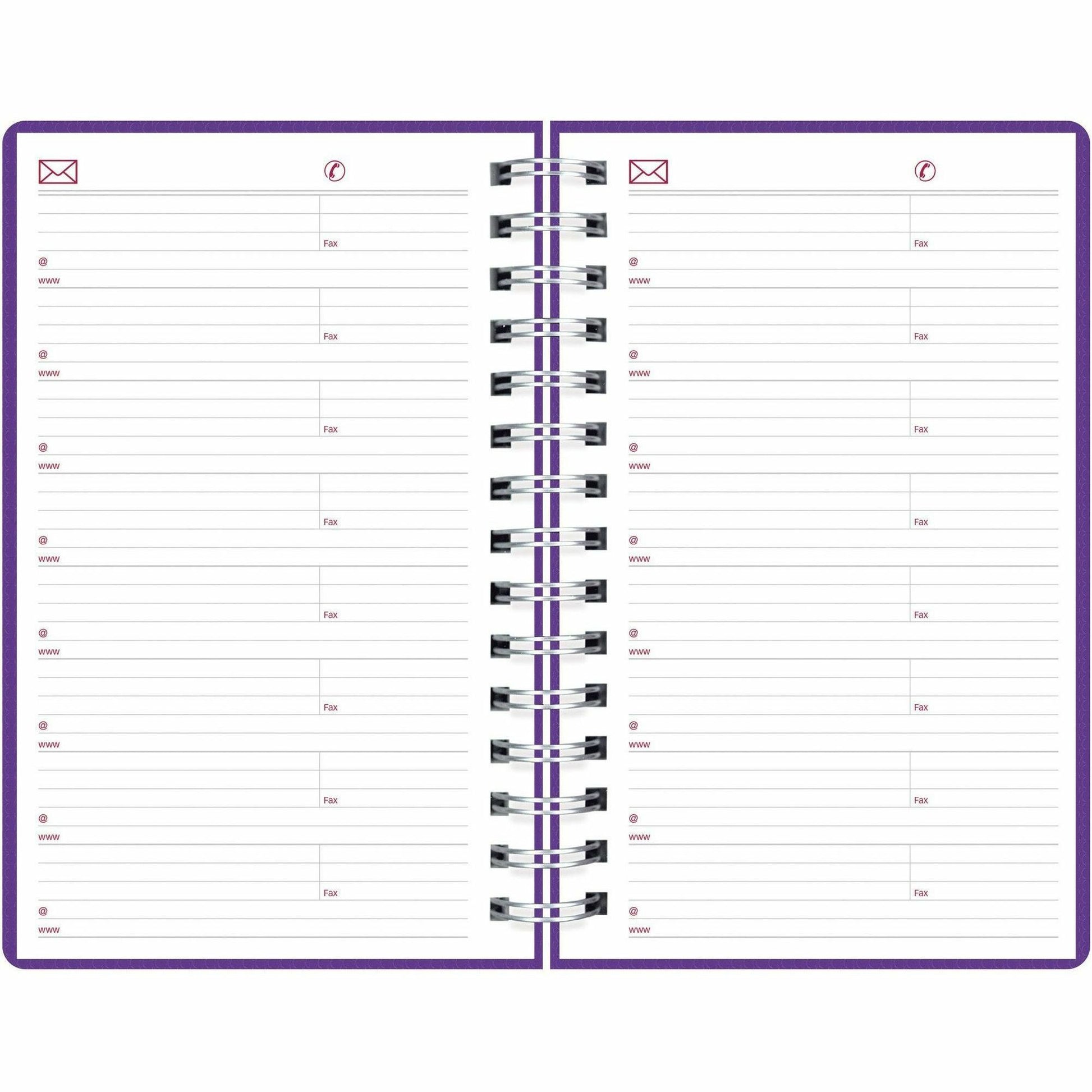 Brownline DuraFlex Daily Appointment Planner (CB634VPUR)