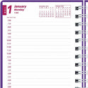 Brownline DuraFlex Daily Appointment Planner (CB634VPUR)
