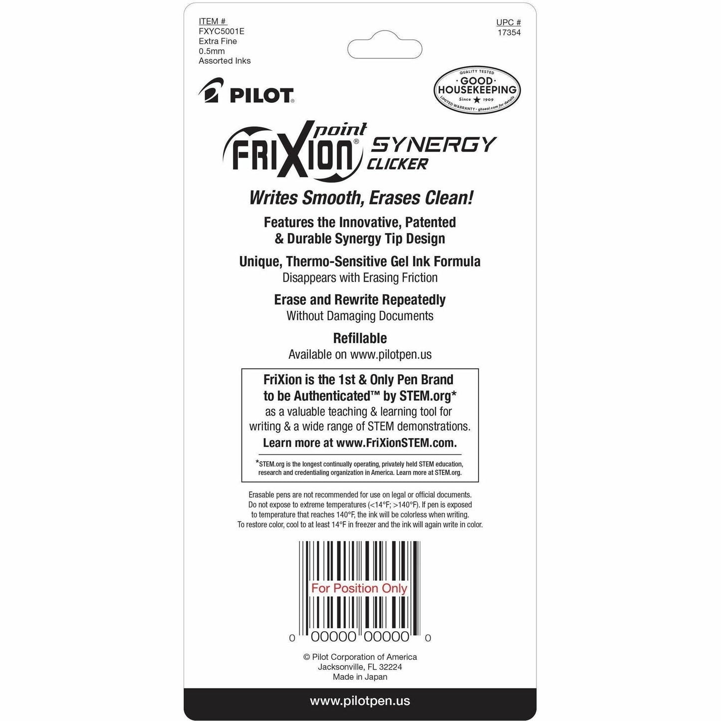 FriXion Synergy Clicker Erasable Gel Pen (17354)