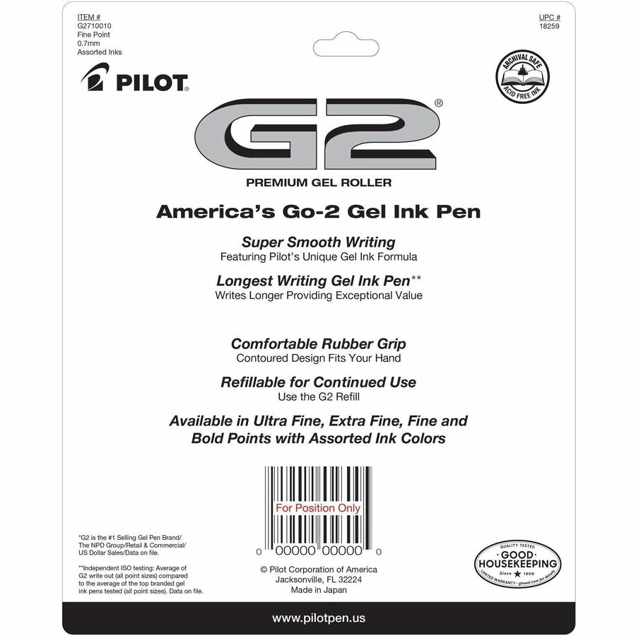 G2 Retractable Gel Ink Rolling Ball Pen (18259)