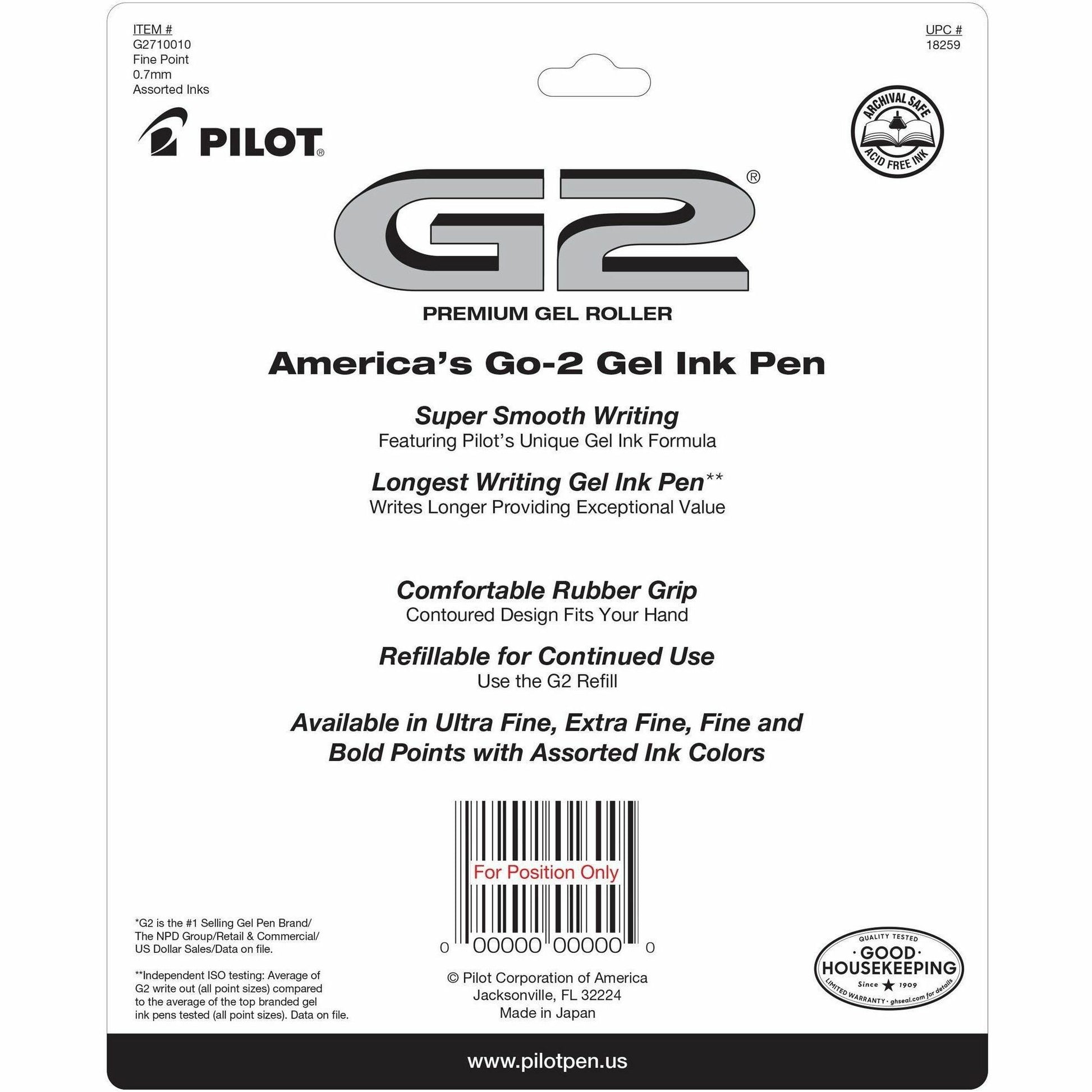 G2 Retractable Gel Ink Rolling Ball Pen (18259)