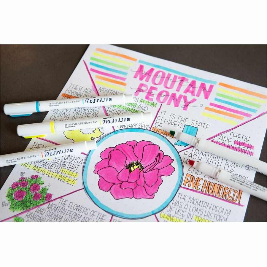Zebra Pen Mojini Single Ended Highlighters (70200)