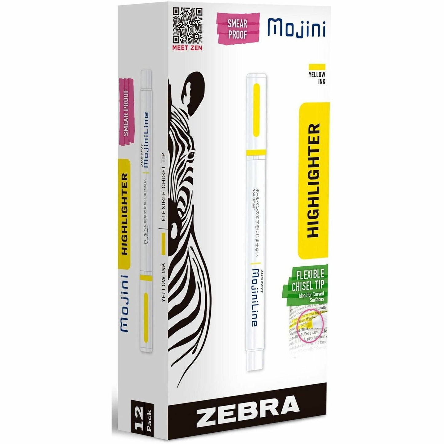 Zebra Pen Mojini Single Ended Highlighters (70250)