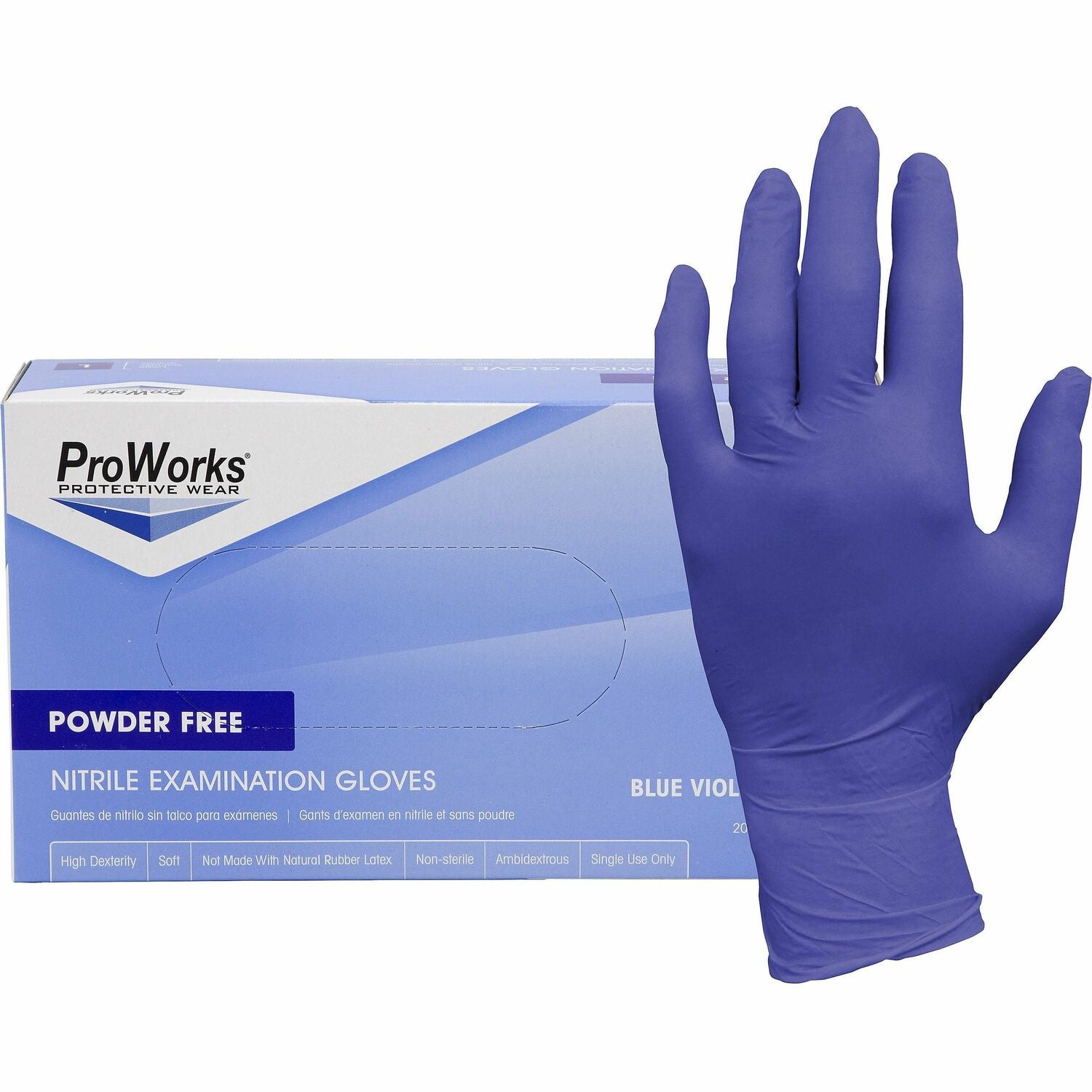 ProWorks Nitrile Powder-Free Exam Gloves (GLN125FL)