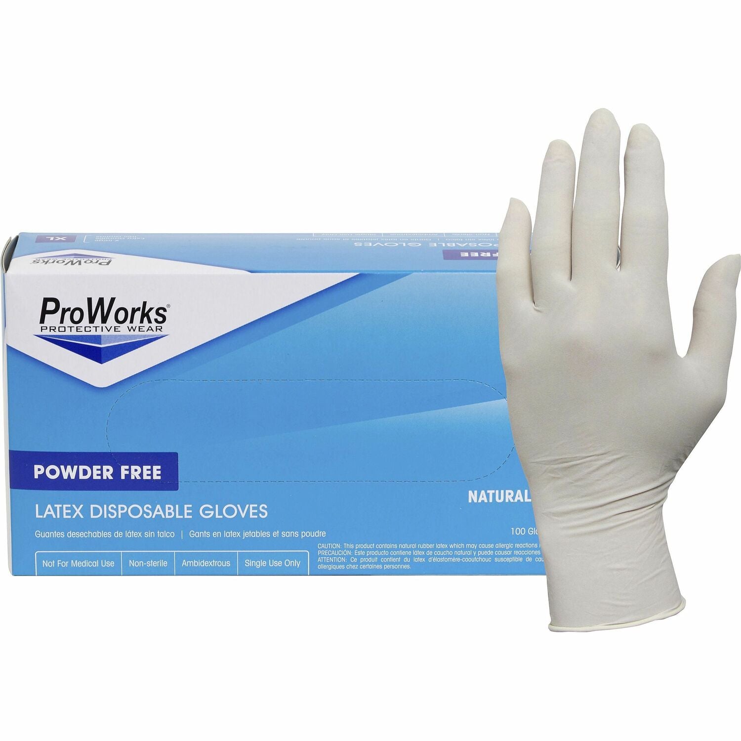 ProWorks Latex Powder-Free Disposable General-Purpose Gloves (GLL105FS)