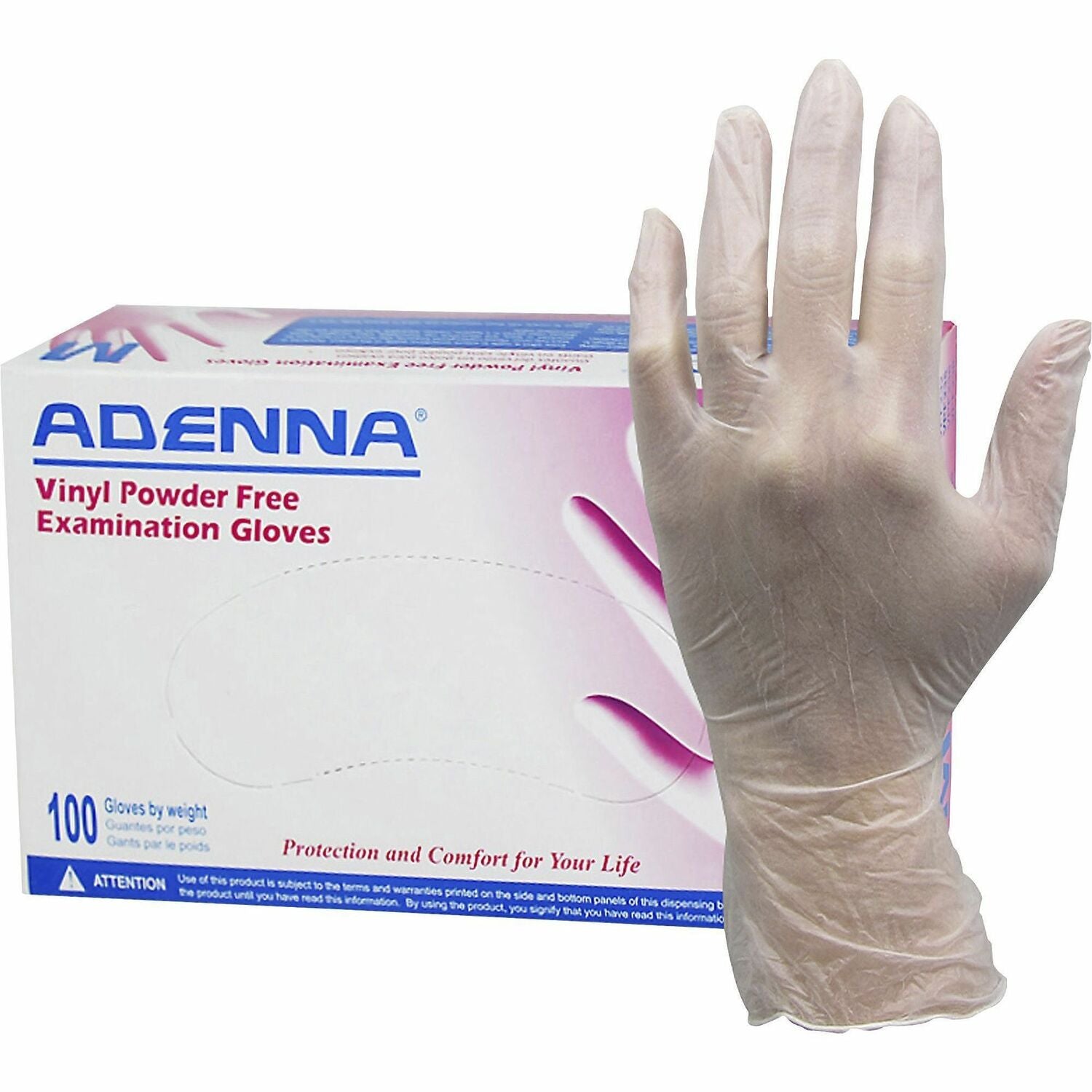 Adenna Vinyl Powder Free Exam Gloves (VPF236)