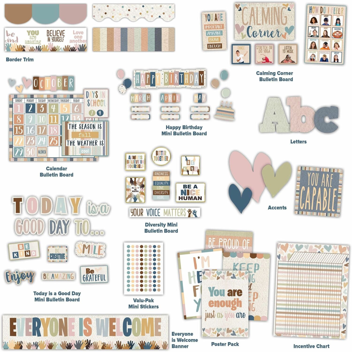 Teacher Created Resources Everyone is Welcome Decor Set (2088692)