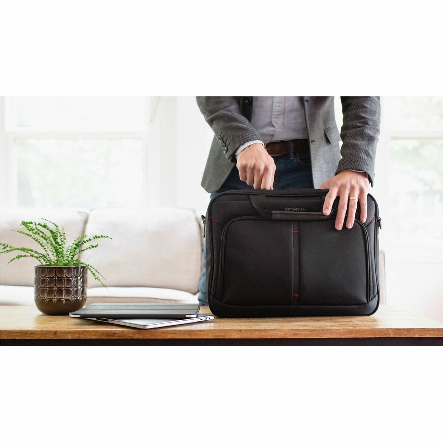 Samsonite Xenon 4.0 Carrying Case (Briefcase) for 12.9" to 15.6" Notebook, Tablet, Travel, Electronics - Black (1473271041)