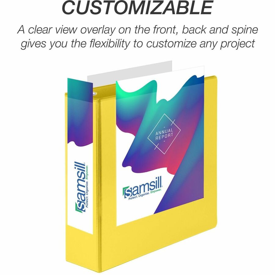 Samsill Durable Three-Ring View Binder (16481)