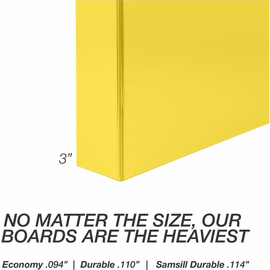 Samsill Durable Three-Ring View Binder (16481)