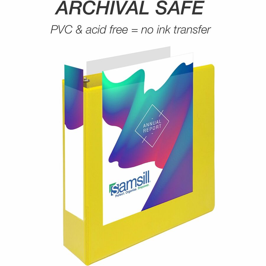 Samsill Durable Three-Ring View Binder (16461)