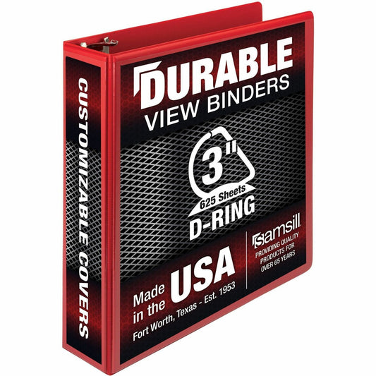 Samsill Durable Three-Ring View Binder (16483)